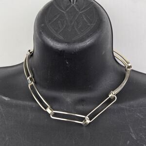 Anders Hogberg Goteborg Sweden Vintage Choker Chain Silver Short Necklace